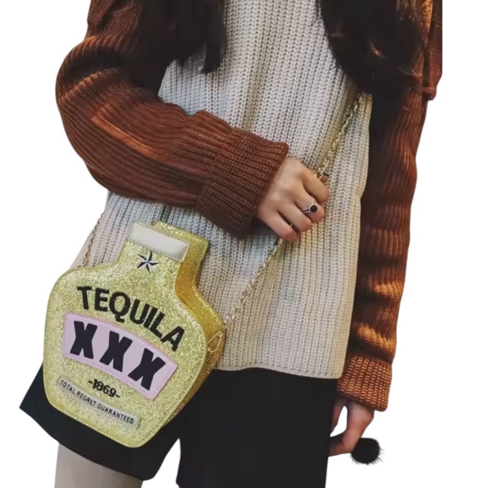UStyle ~ Tequila good ~ bottle crossbody bag - Picture 2 of 2